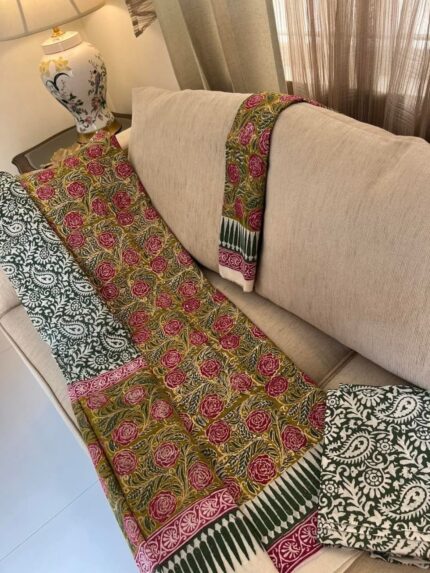 Soft Khaddi Cotton tai dai screen print 3 piece