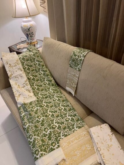 Soft Khaddi Cotton tai dai screen print 3 piece