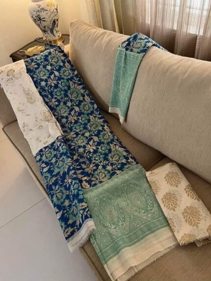 Soft Khaddi Cotton tai dai screen print 3 piece
