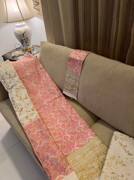 Soft Khaddi Cotton tai dai screen print 3 piece