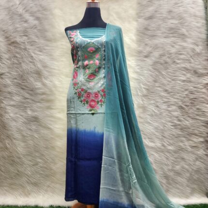 Embroidery creap silk tae- dae- 2 piece