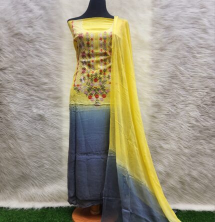 Embroidery creap silk tae- dae- 2 piece