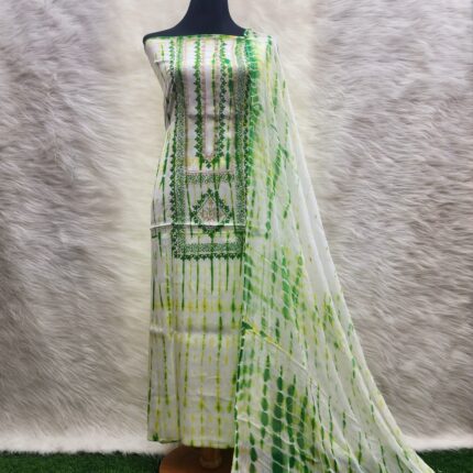 Embroidery creap silk tae- dae- 2 piece