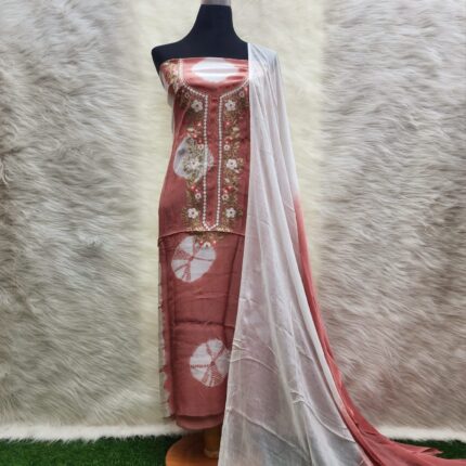 Embroidery creap silk tae- dae- 2 piece